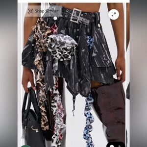 AKIRA Label Feeling Wild Asymmetrical Mini Skirt- Size Small